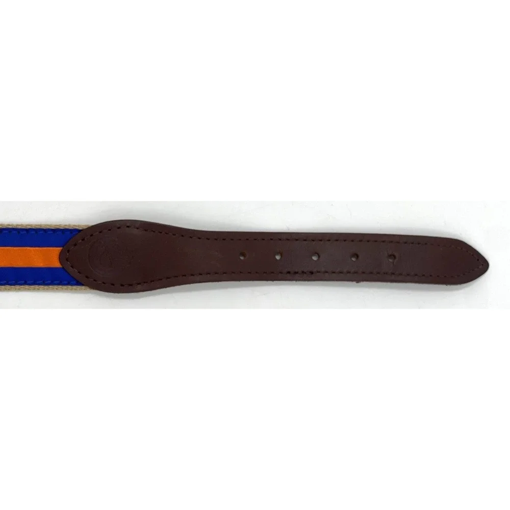 Orange &‎ Blue The Jardine Collection Florida Gators Belt Size 28 Leather Canvas